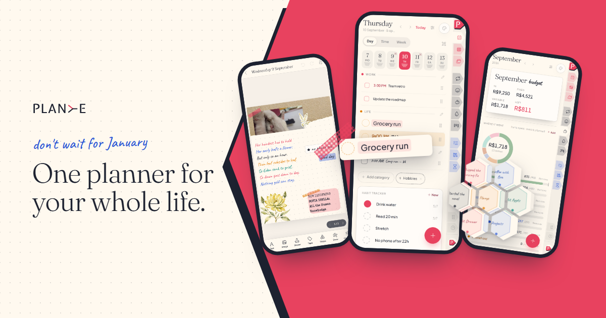 A Planner app that has potential to actually replace many apps people use to organize their life